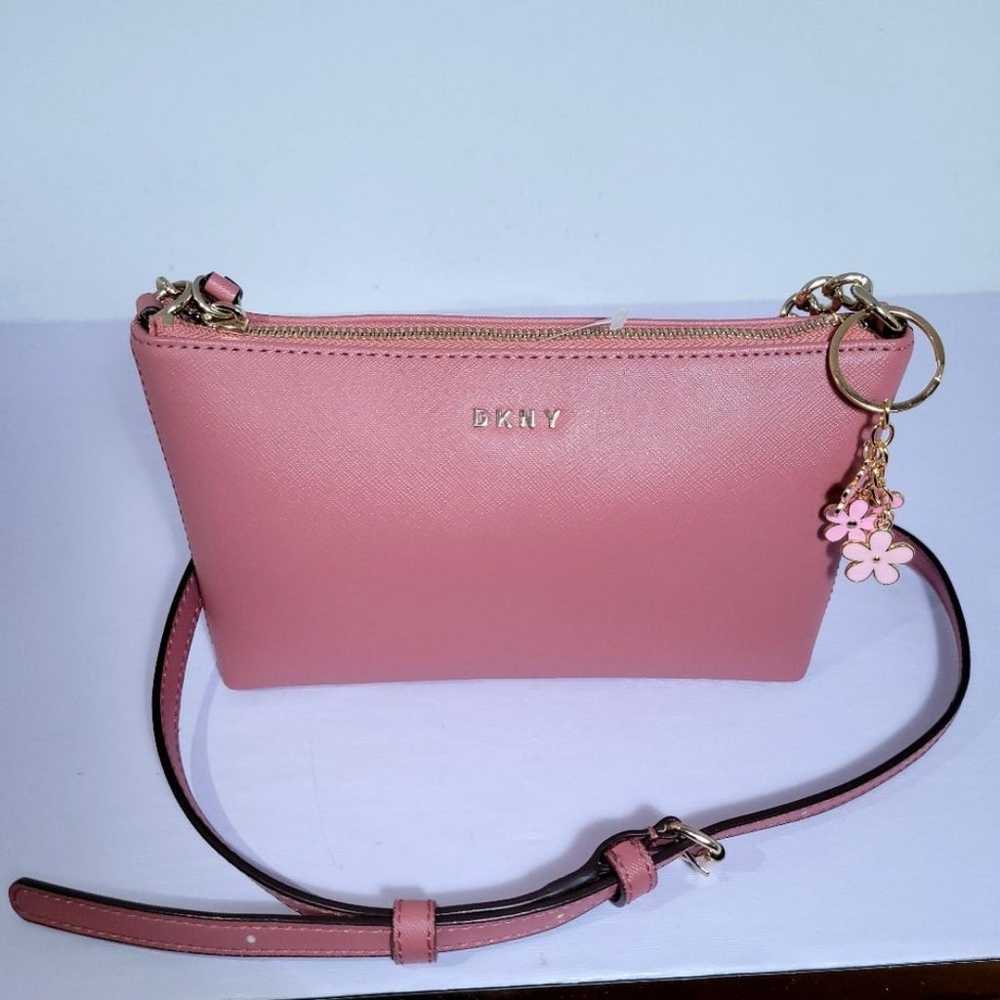 DKNY Dusty Dark Pink Crossbody Bag - image 1