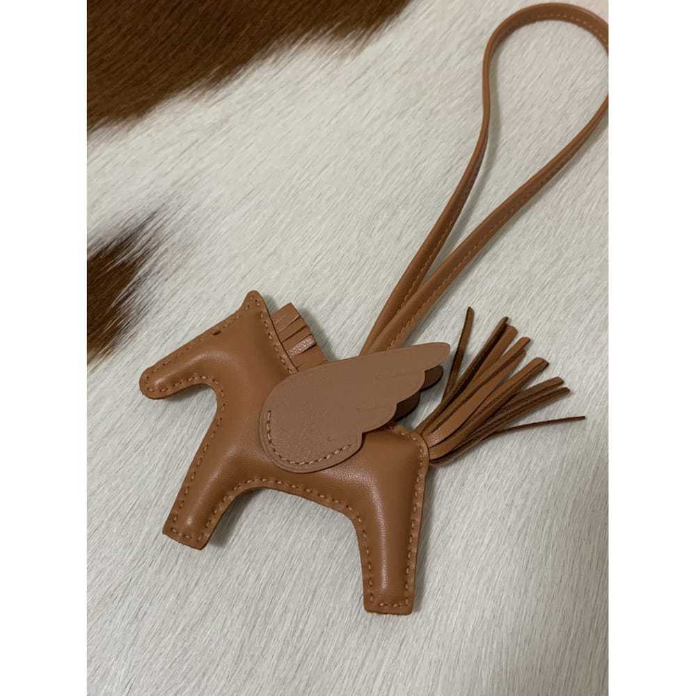 Hermès Rodéo Pégase leather bag charm - image 2