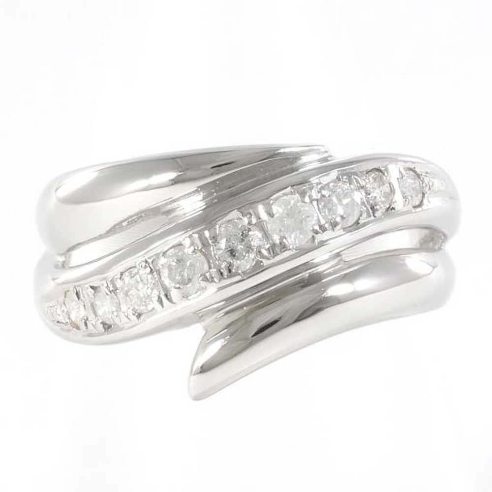 Jewelry Platinum 900 ring 12.5 size Diamond 0.30 … - image 1