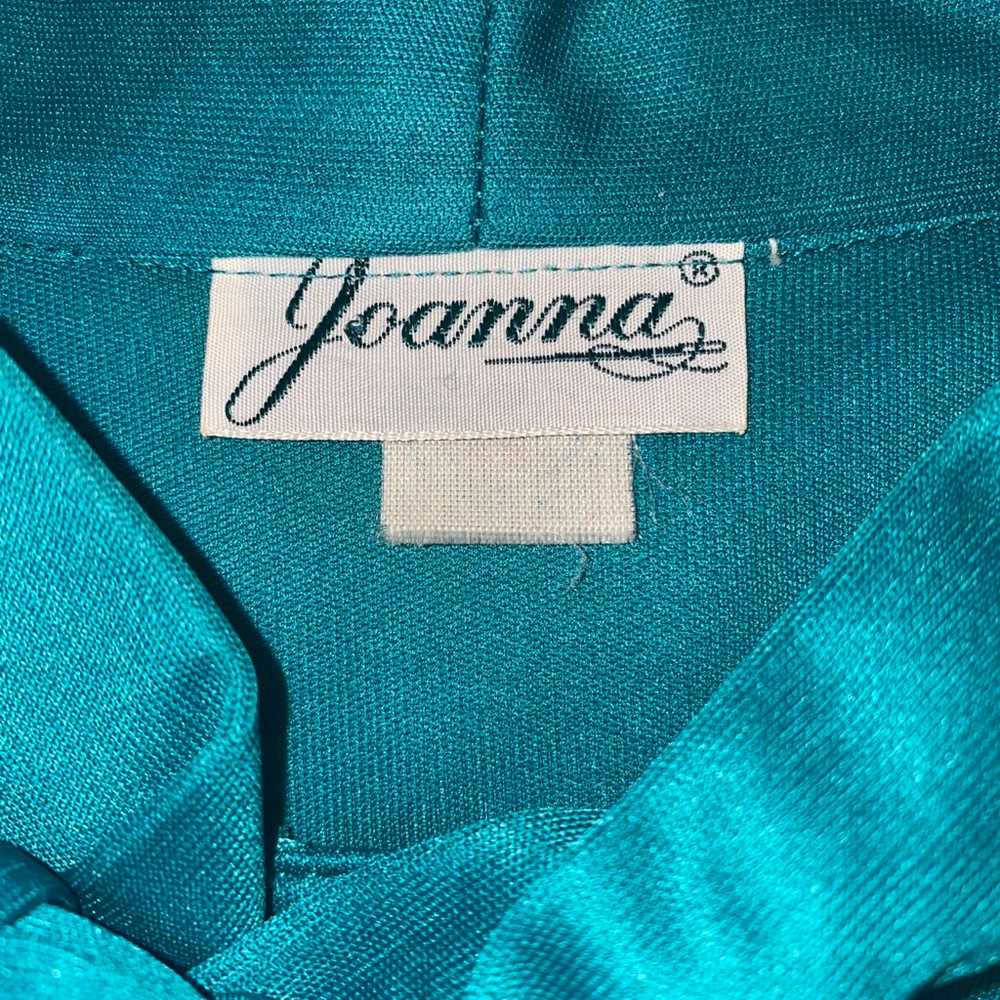 Vintage Joanna Emerald Tie Blouse - image 3