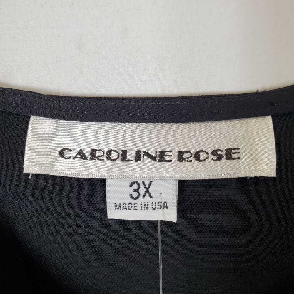 Caroline Rose Women Black Blouse Sz 3X NWT - image 2