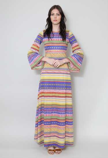 70s maxi dress Betty Barclay Gem