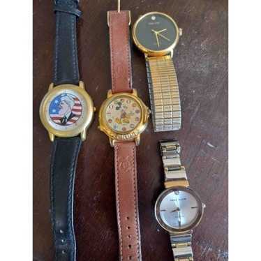 4 vintage watches Bill Clinton Mickey Mouse Anne … - image 1