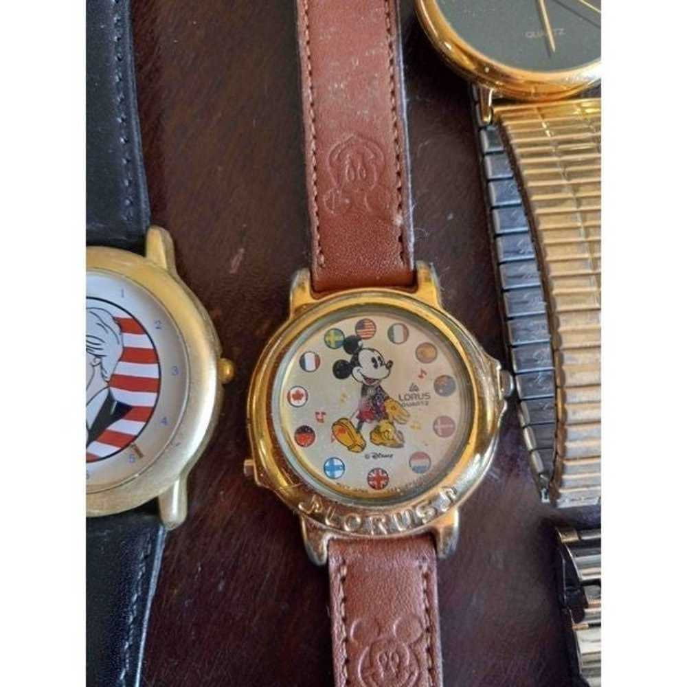 4 vintage watches Bill Clinton Mickey Mouse Anne … - image 3