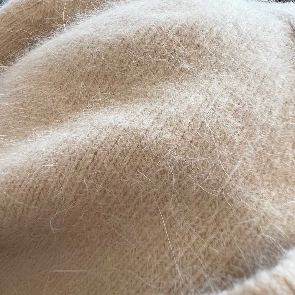 Humming Bird Angora Cream Front Detail Sweater - image 10