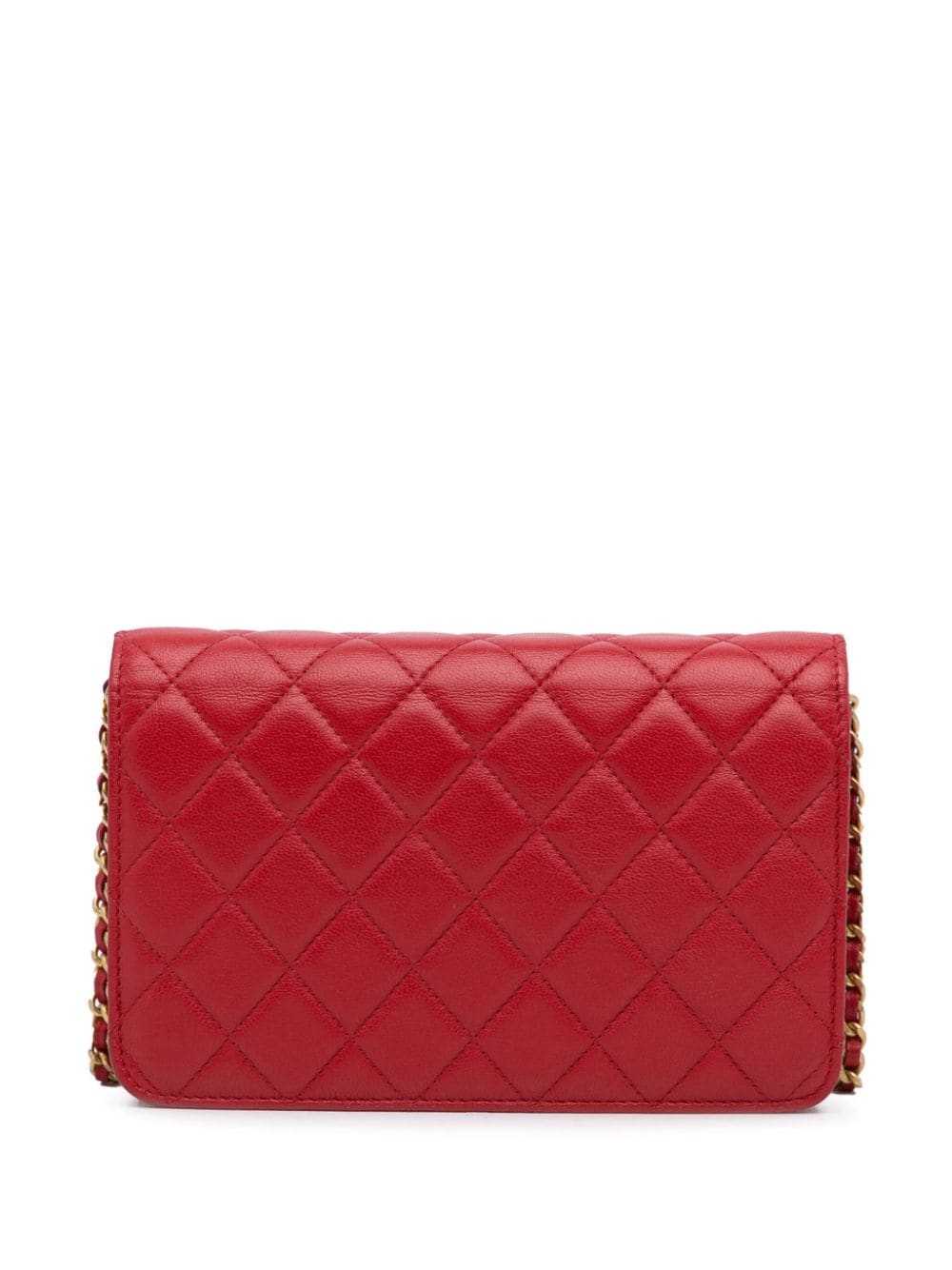 CHANEL Pre-Owned 2019 quilted wallet on chain - R… - image 2