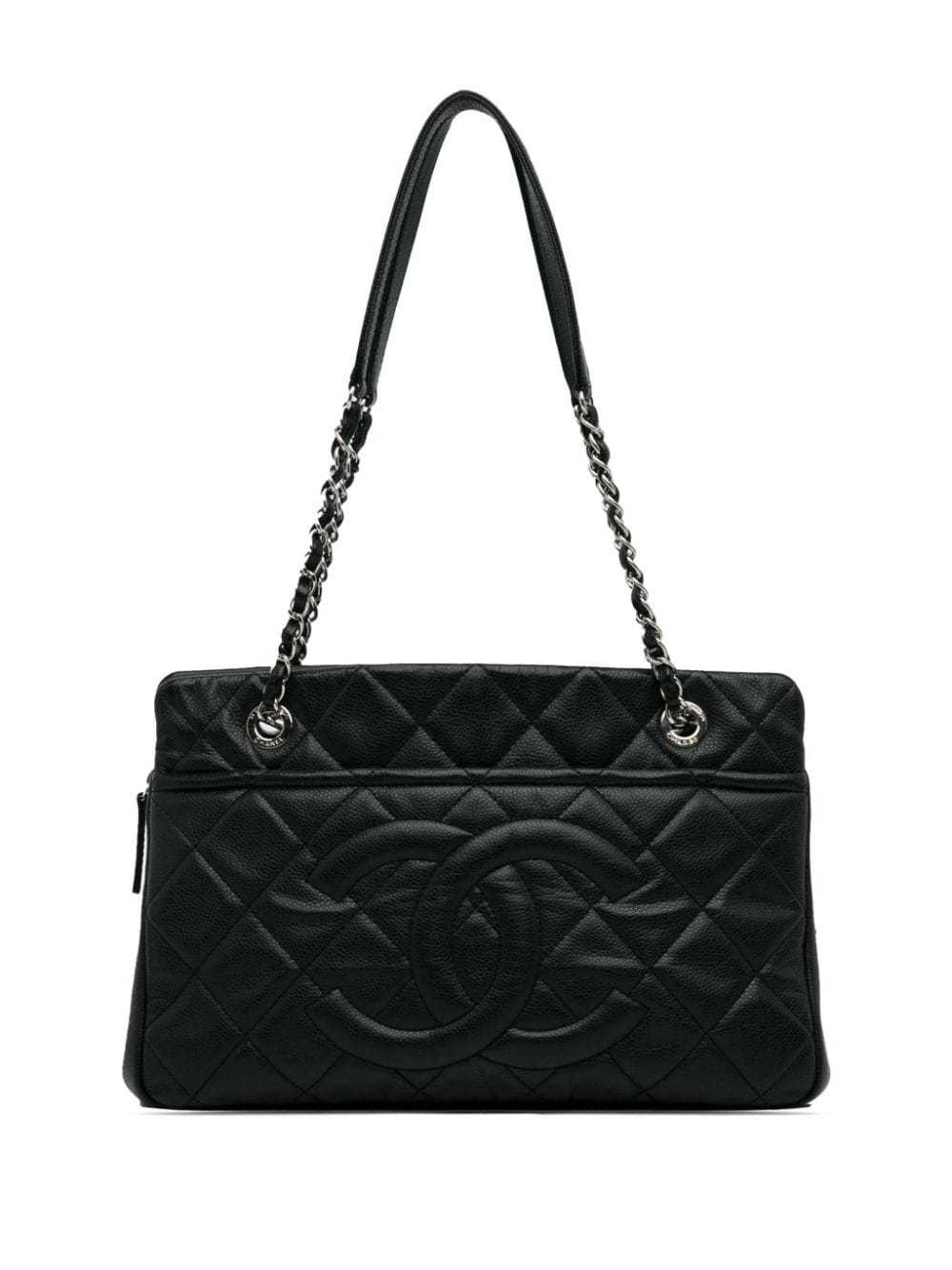 CHANEL Pre-Owned 2012-2013 quilted tote bag - Bla… - image 1