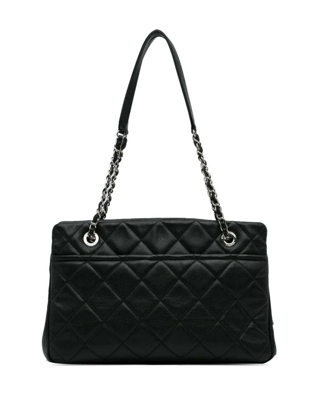 CHANEL Pre-Owned 2012-2013 quilted tote bag - Bla… - image 2