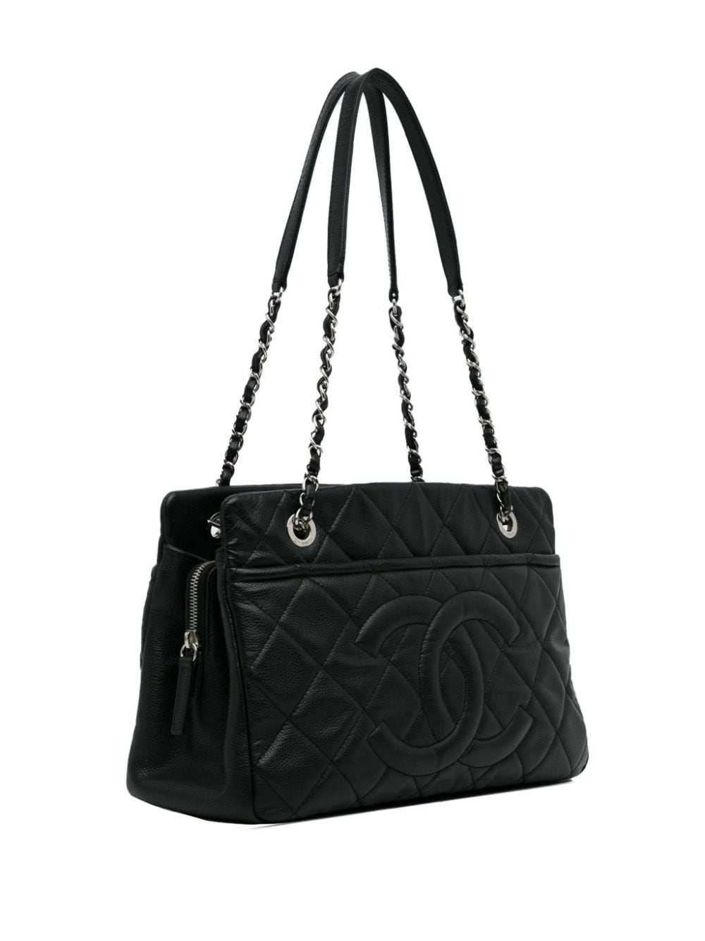 CHANEL Pre-Owned 2012-2013 quilted tote bag - Bla… - image 3