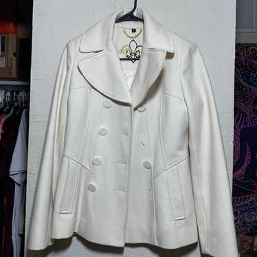 Guess Cream Colored Peacoat - image 1