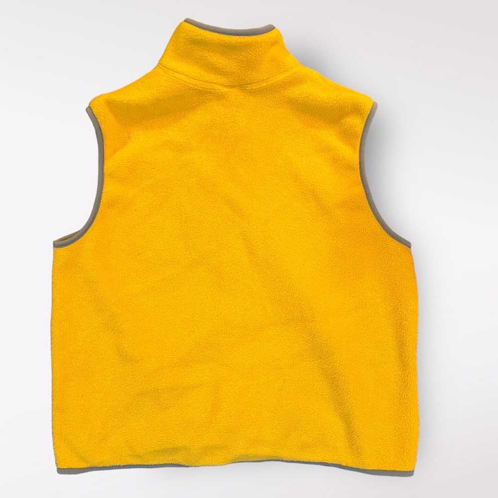 Women’s Vintage OLD NAVY Yellow Fleece Tech Vest … - image 2