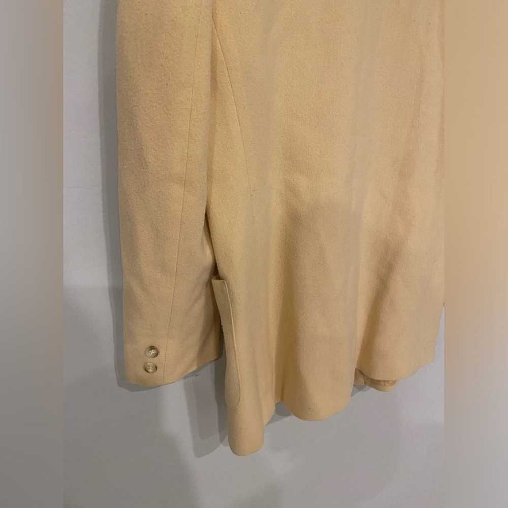 LandsEnd - Light Yellow Wool Blazer - image 10