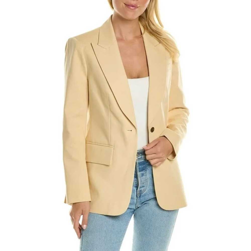 LandsEnd - Light Yellow Wool Blazer - image 2