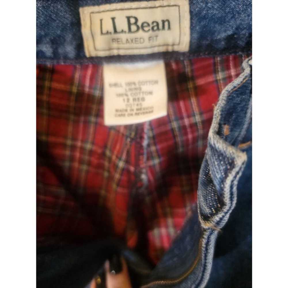 VINTAGE LL Bean flannel lined womens relaxed fit … - image 6
