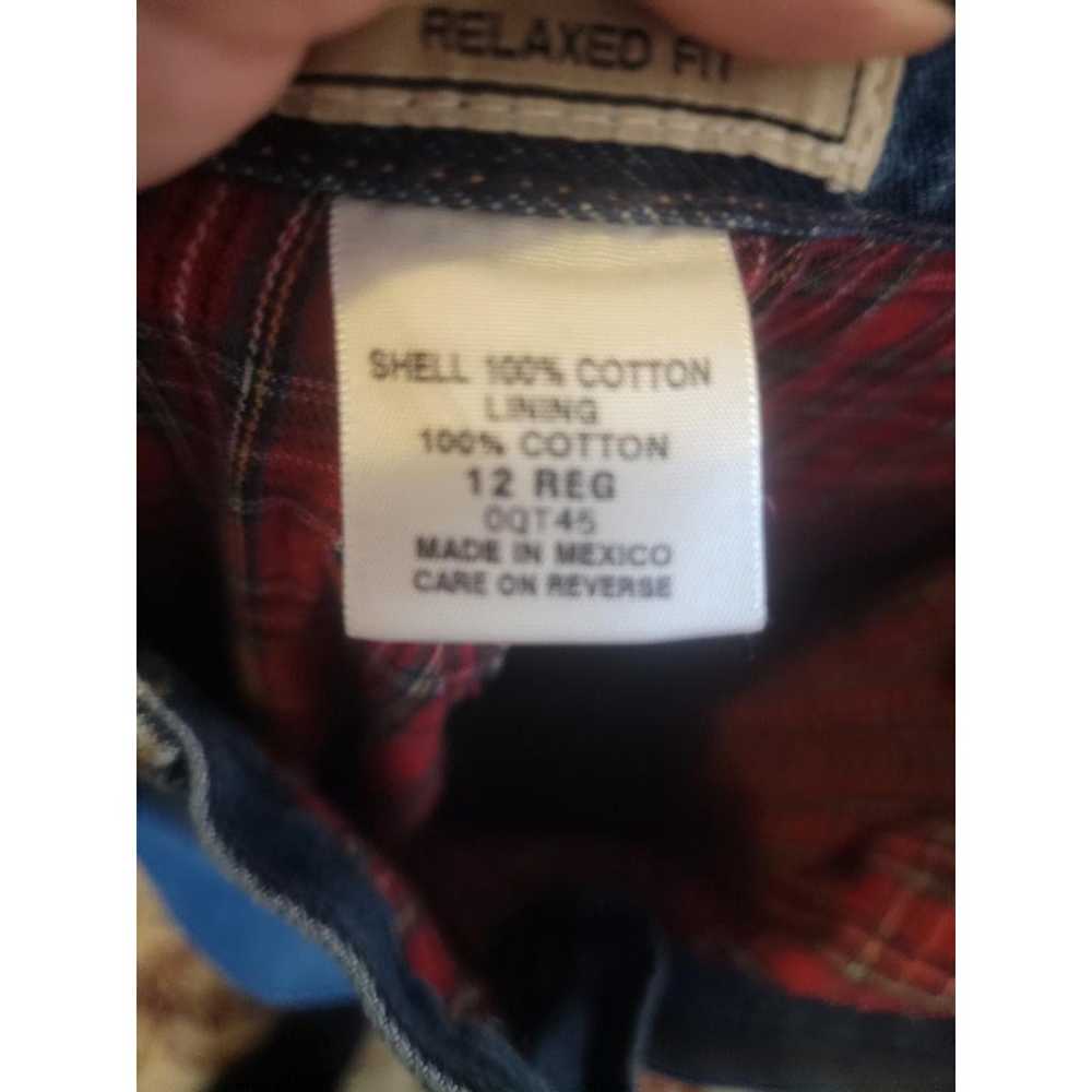VINTAGE LL Bean flannel lined womens relaxed fit … - image 7