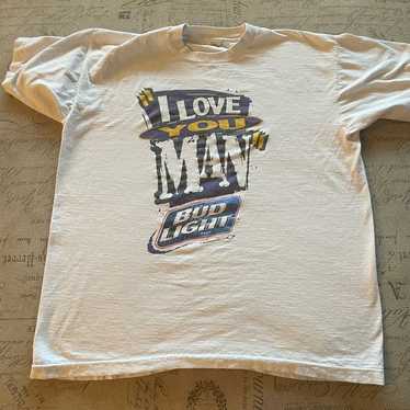 Vintage 1996 Bud Light I Love You Man T-Shirt - image 1