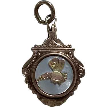 Antique Victorian DRAGONFLY Locket in GF