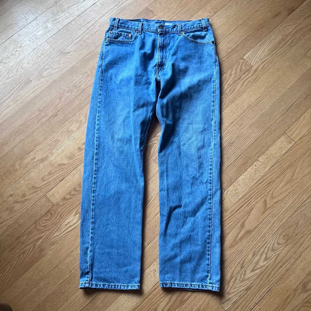 Vintage 2001 Levi's 505 Jeans Light Wash Blue Ess… - image 4