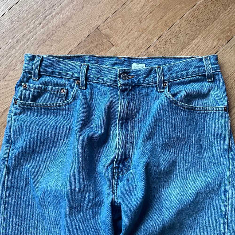 Vintage 2001 Levi's 505 Jeans Light Wash Blue Ess… - image 5