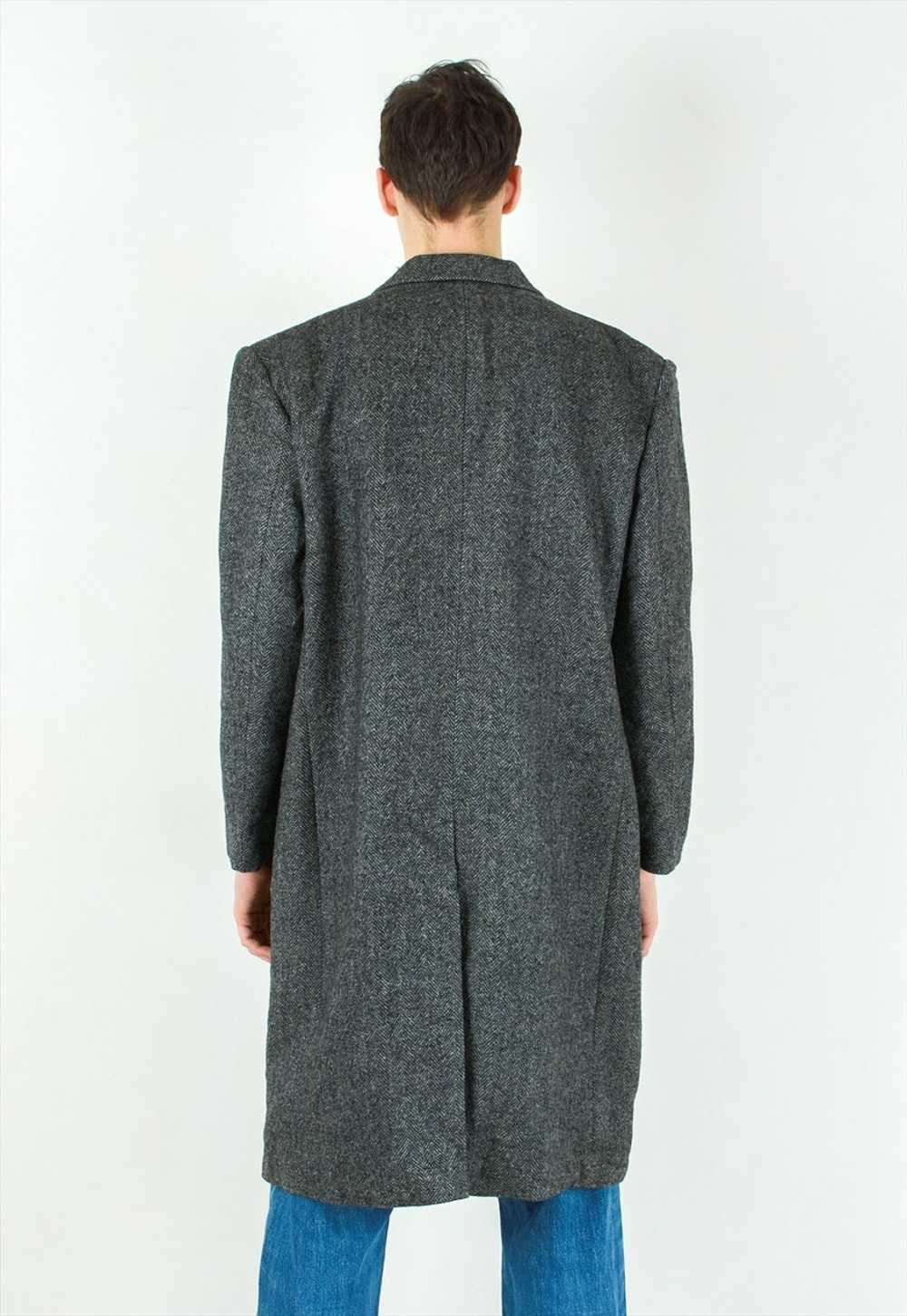 UK 42 US Wool Trench Long Jacket Over Coat Mac Wa… - image 3