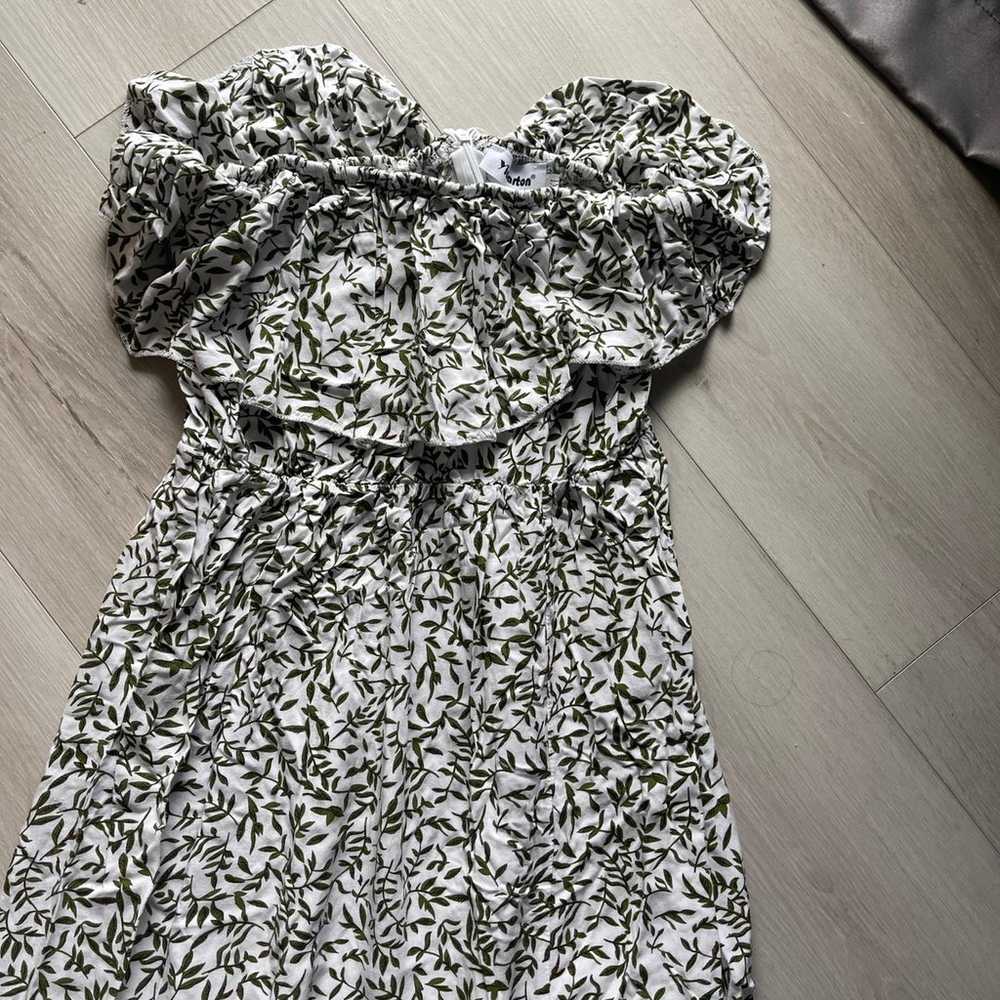 Cute strapless slit dress size XL - image 2