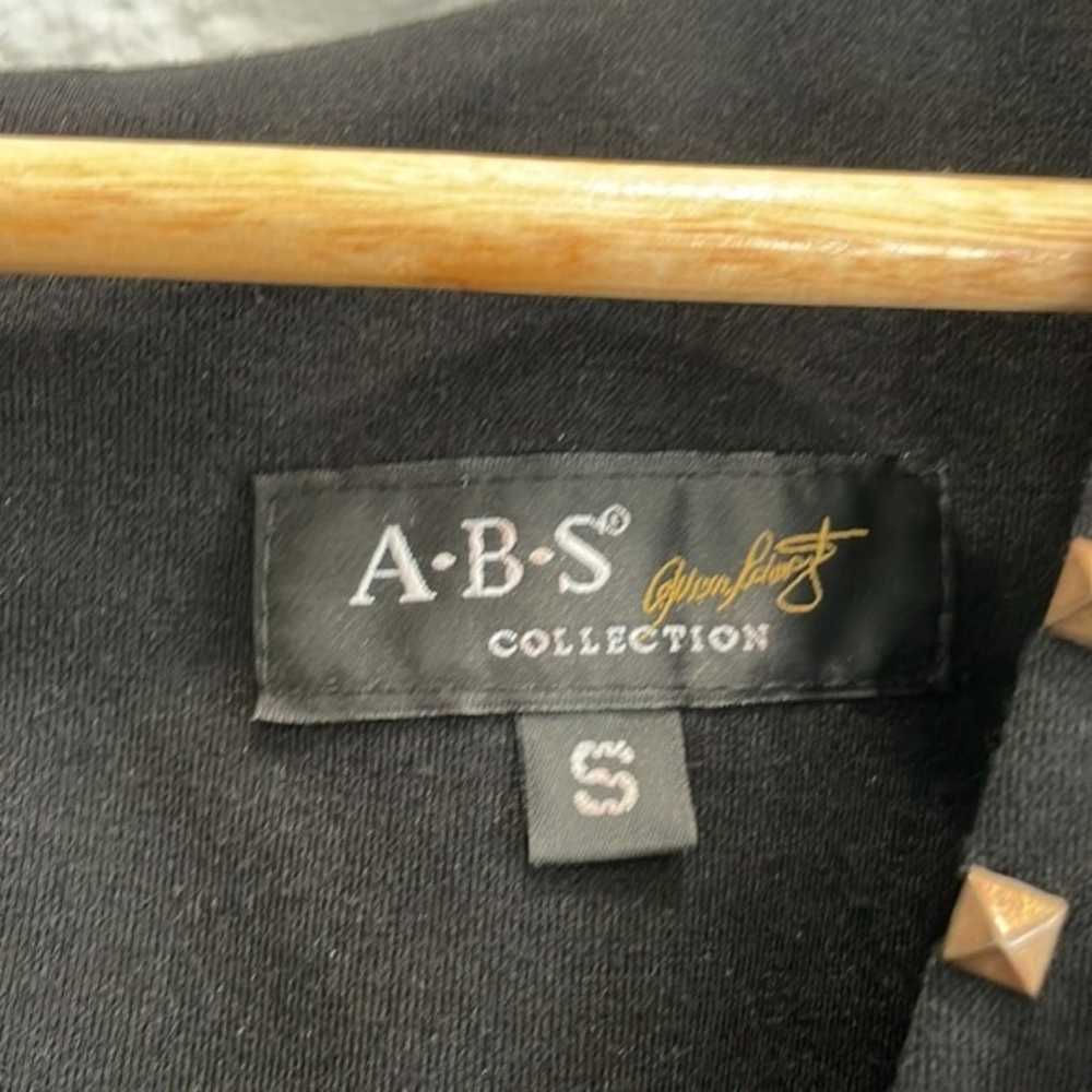 ABS Allen Schwartz Black Sleeveless Studded Sheat… - image 3