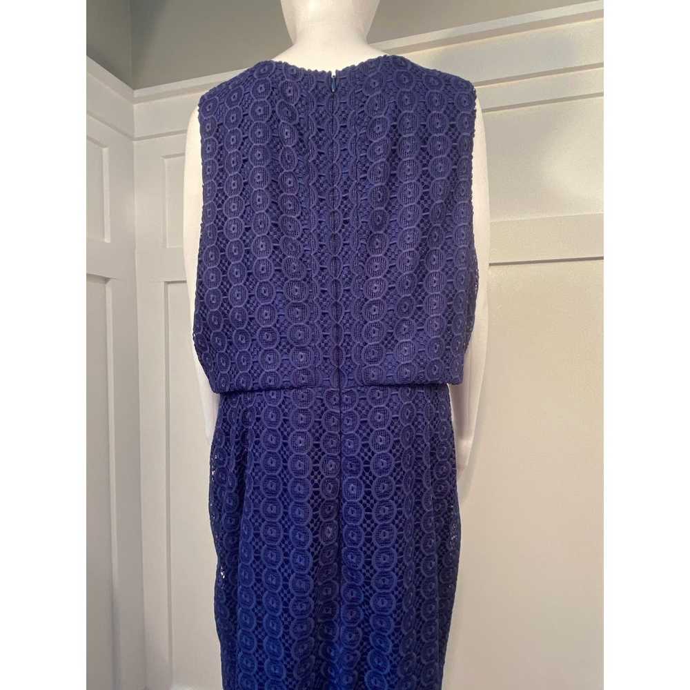 J.Crew Crocheted Cocktail Dress Blue Women's Size… - image 11