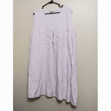 J Jill Love Linen Pale Purple Linen Dress - image 1