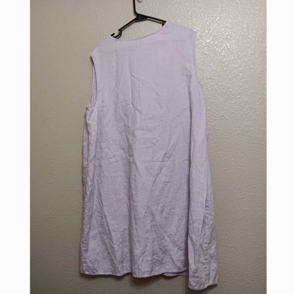 J Jill Love Linen Pale Purple Linen Dress - image 3