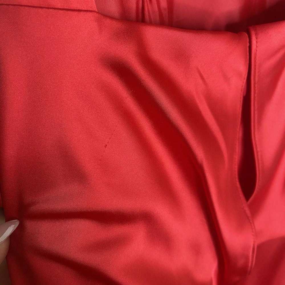 Calvin Klein Red Satin Halter Long Formal Maxi Ev… - image 10