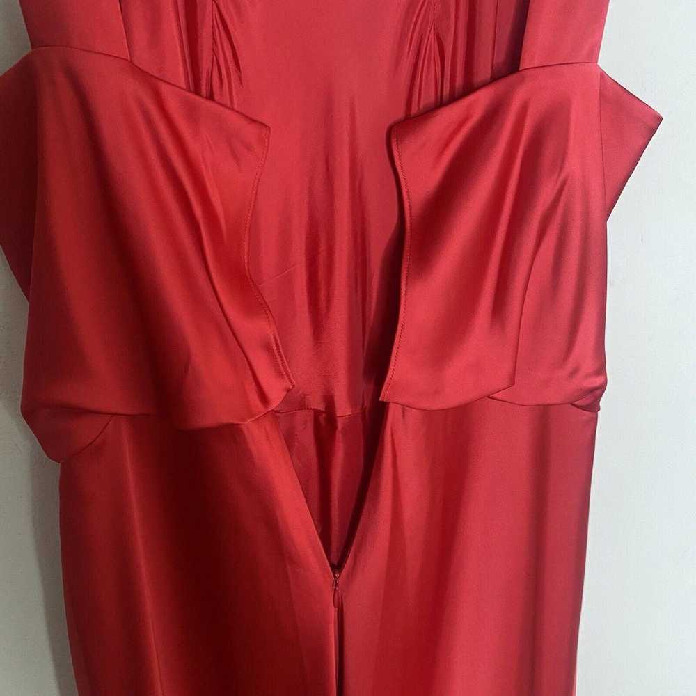 Calvin Klein Red Satin Halter Long Formal Maxi Ev… - image 11
