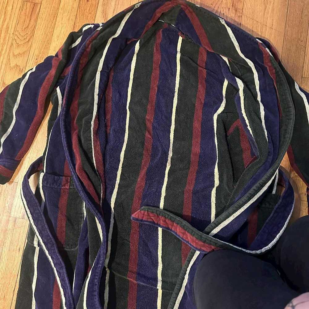 Rare × Vintage Vintage Striped Robe - image 4