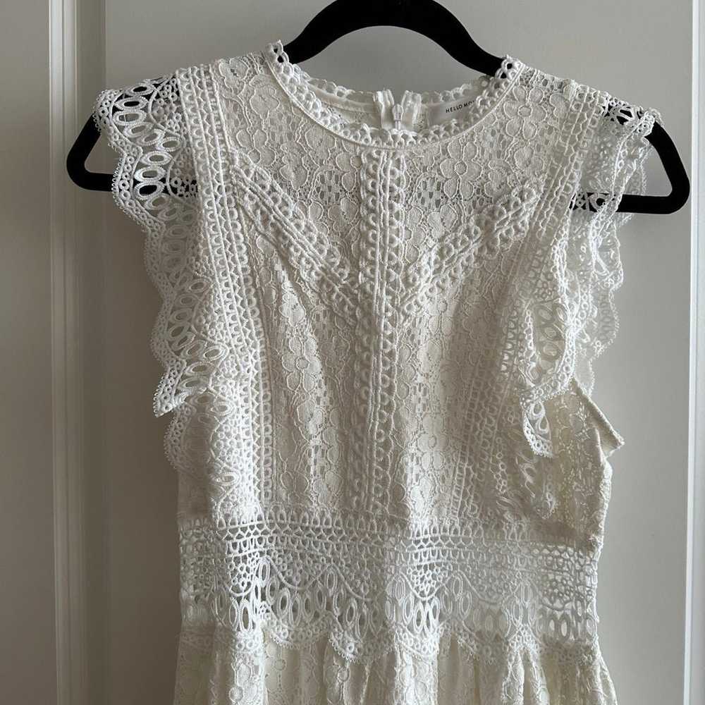 Hello Molly Beachside Days white lace mini dress - image 10