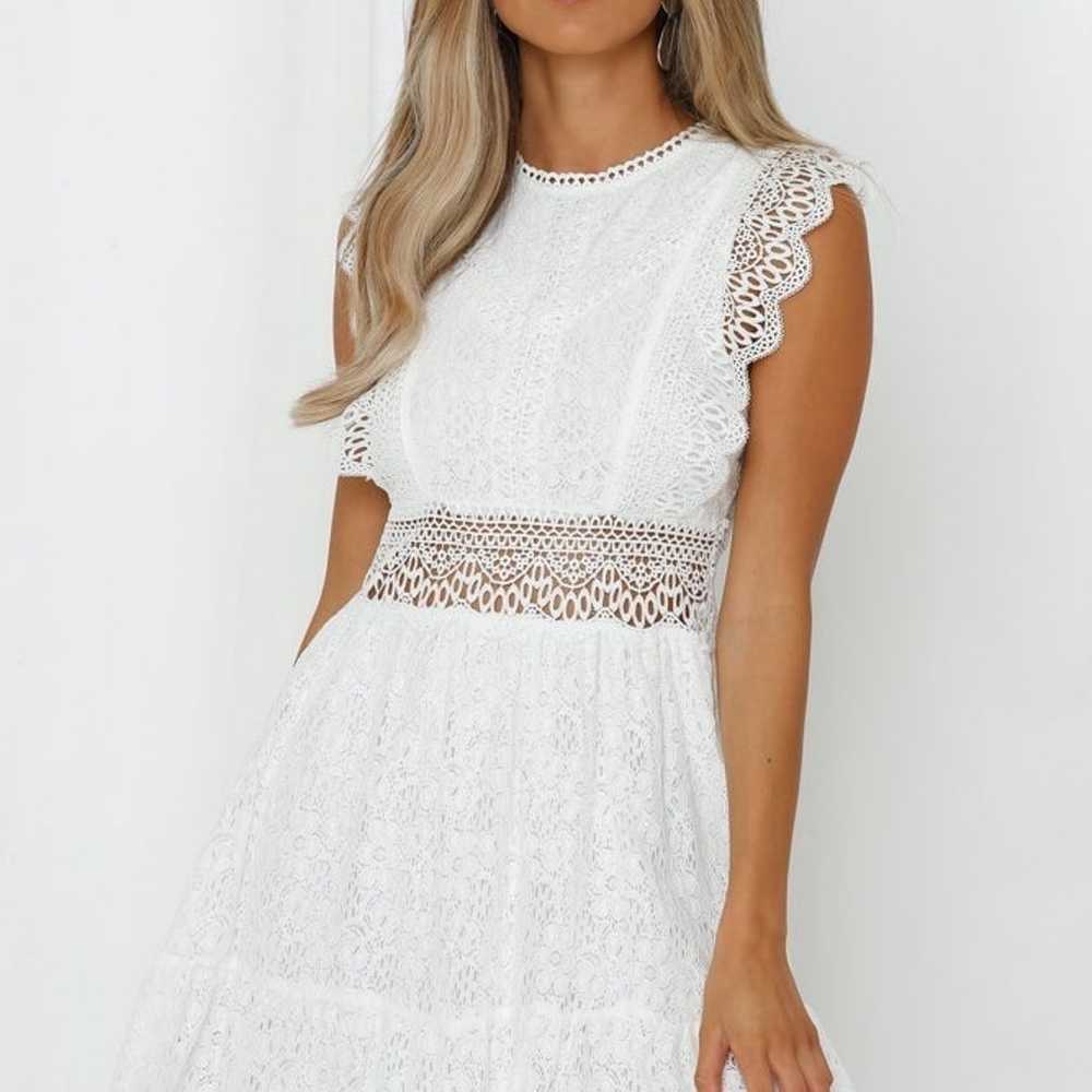 Hello Molly Beachside Days white lace mini dress - image 5