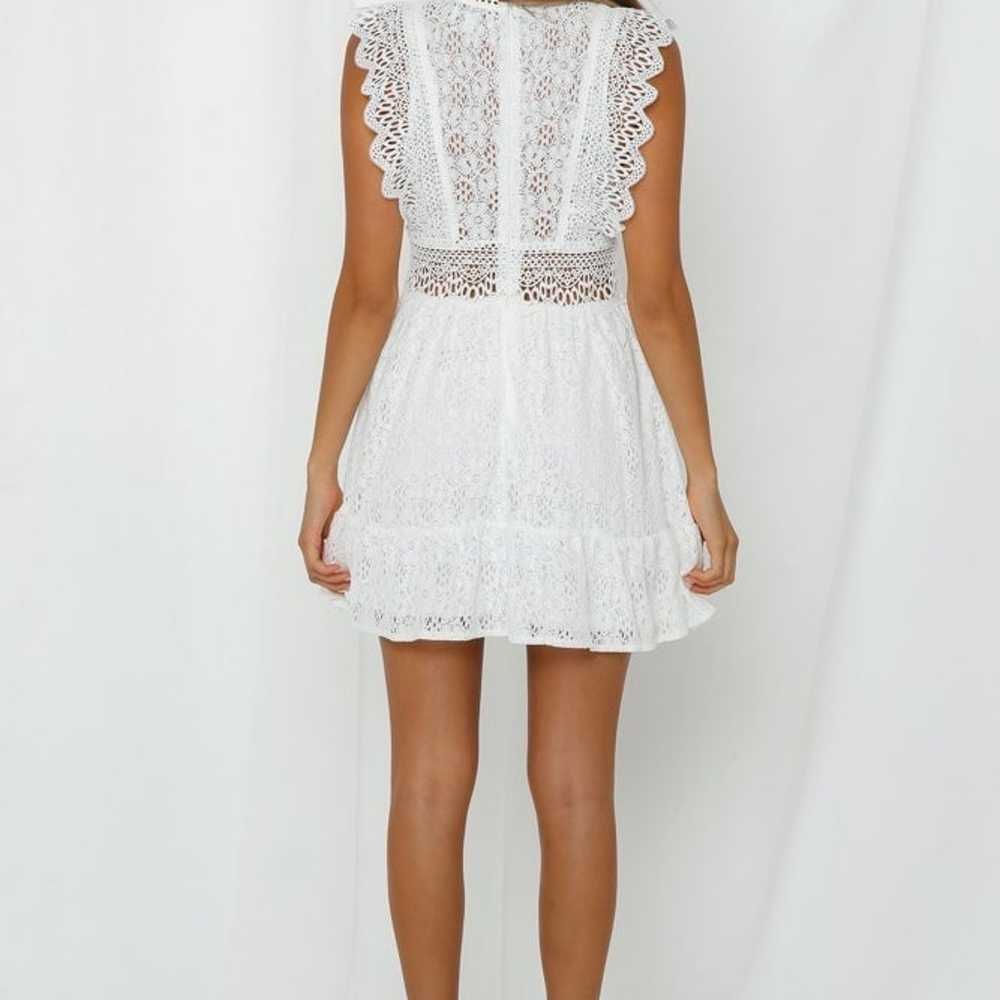 Hello Molly Beachside Days white lace mini dress - image 6