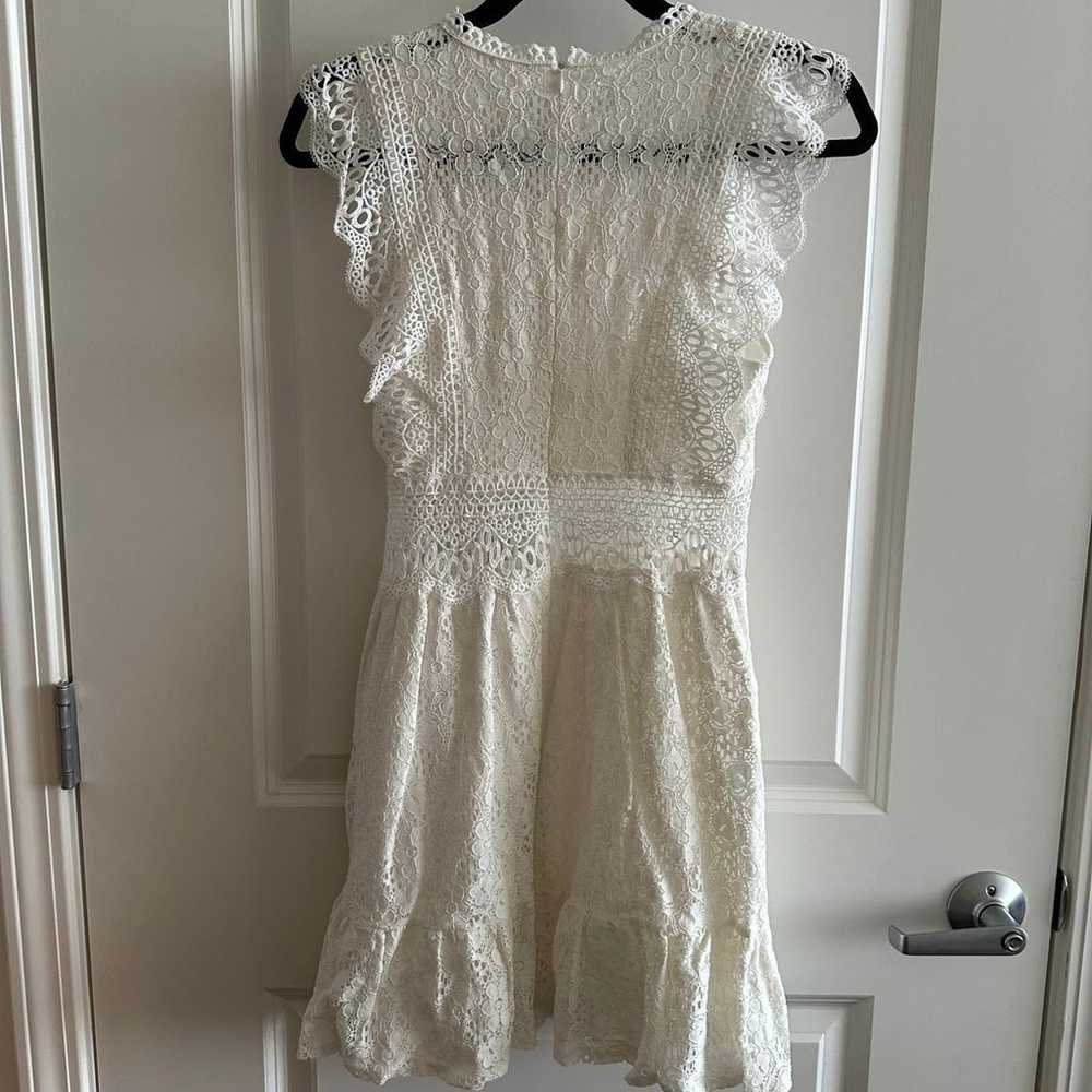 Hello Molly Beachside Days white lace mini dress - image 9