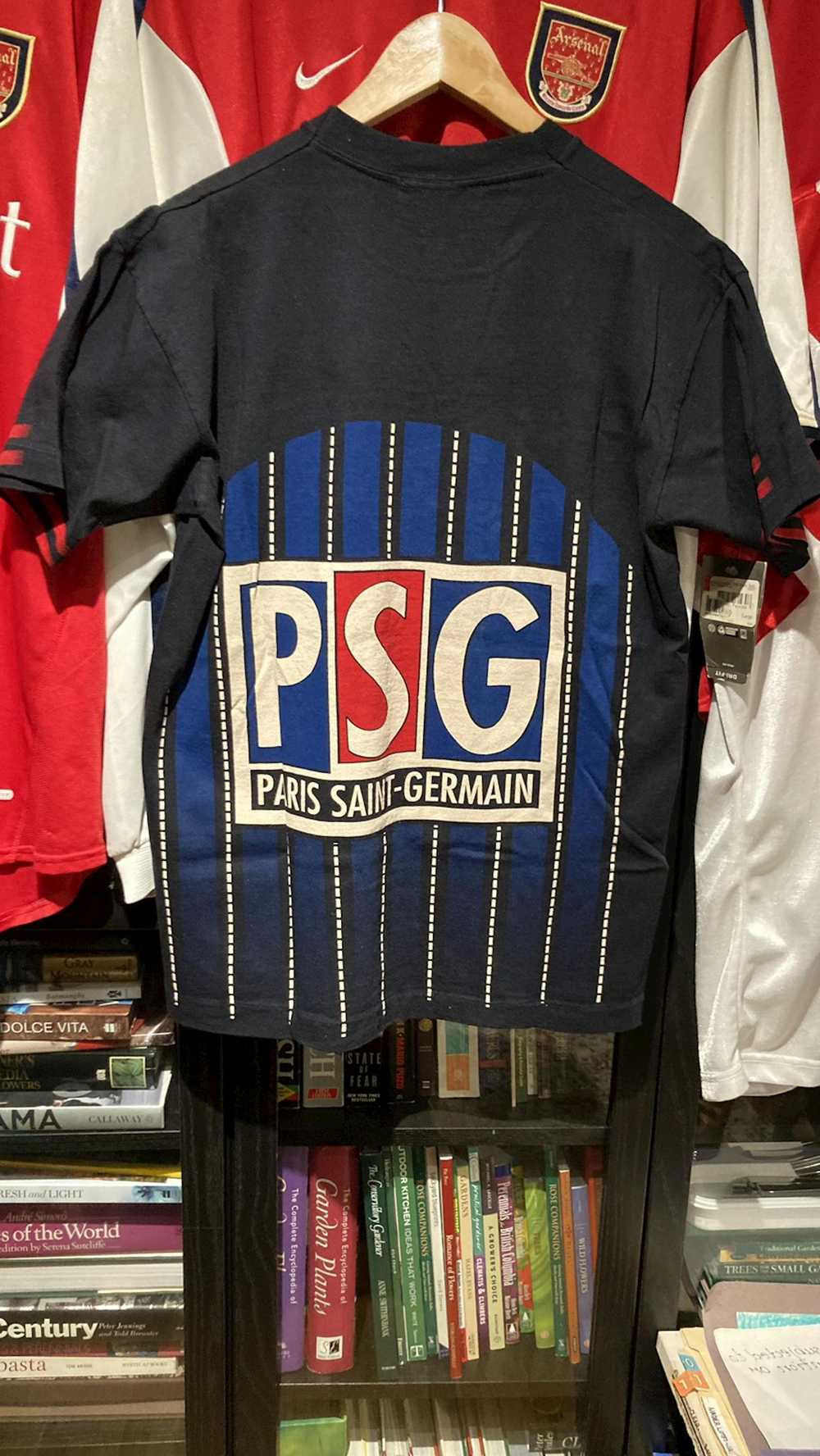 Nutmeg Mills 90s PSG Paris Saint-Germain T-shirt - image 3
