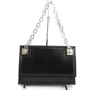 Bally BALLY Chain Shoulder Bag Leather Black Ladi… - image 1
