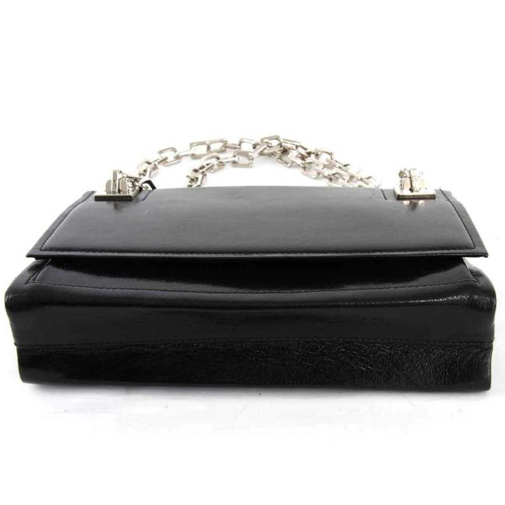 Bally BALLY Chain Shoulder Bag Leather Black Ladi… - image 6