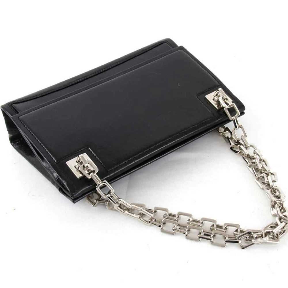 Bally BALLY Chain Shoulder Bag Leather Black Ladi… - image 7