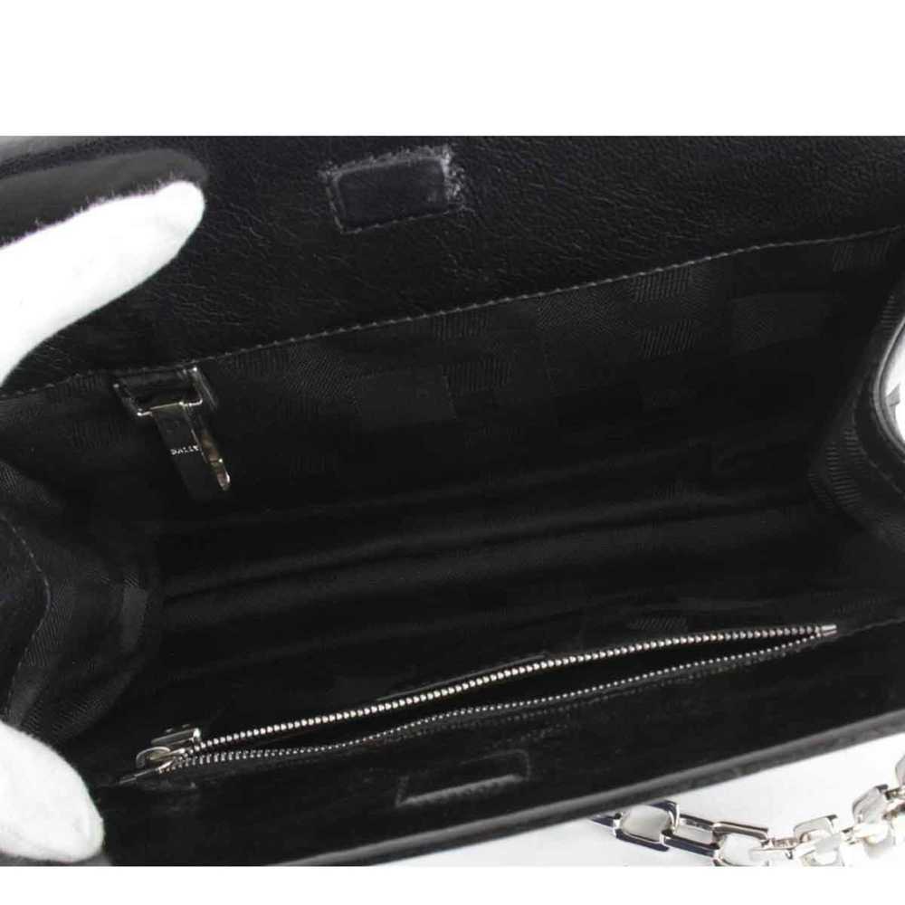 Bally BALLY Chain Shoulder Bag Leather Black Ladi… - image 8