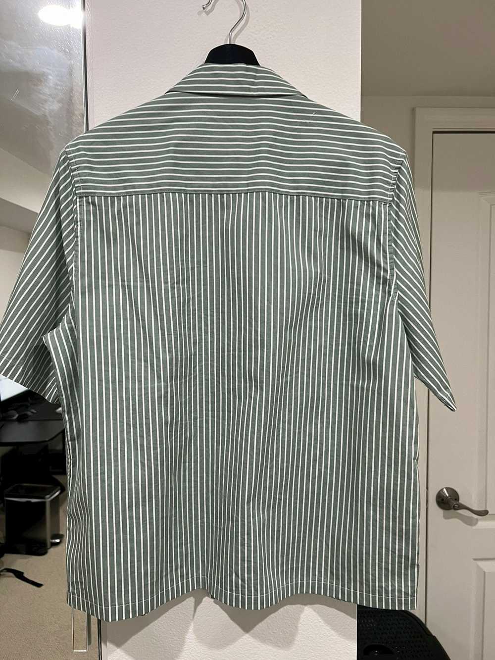 Streetwear Striped Camp Collar - image 3