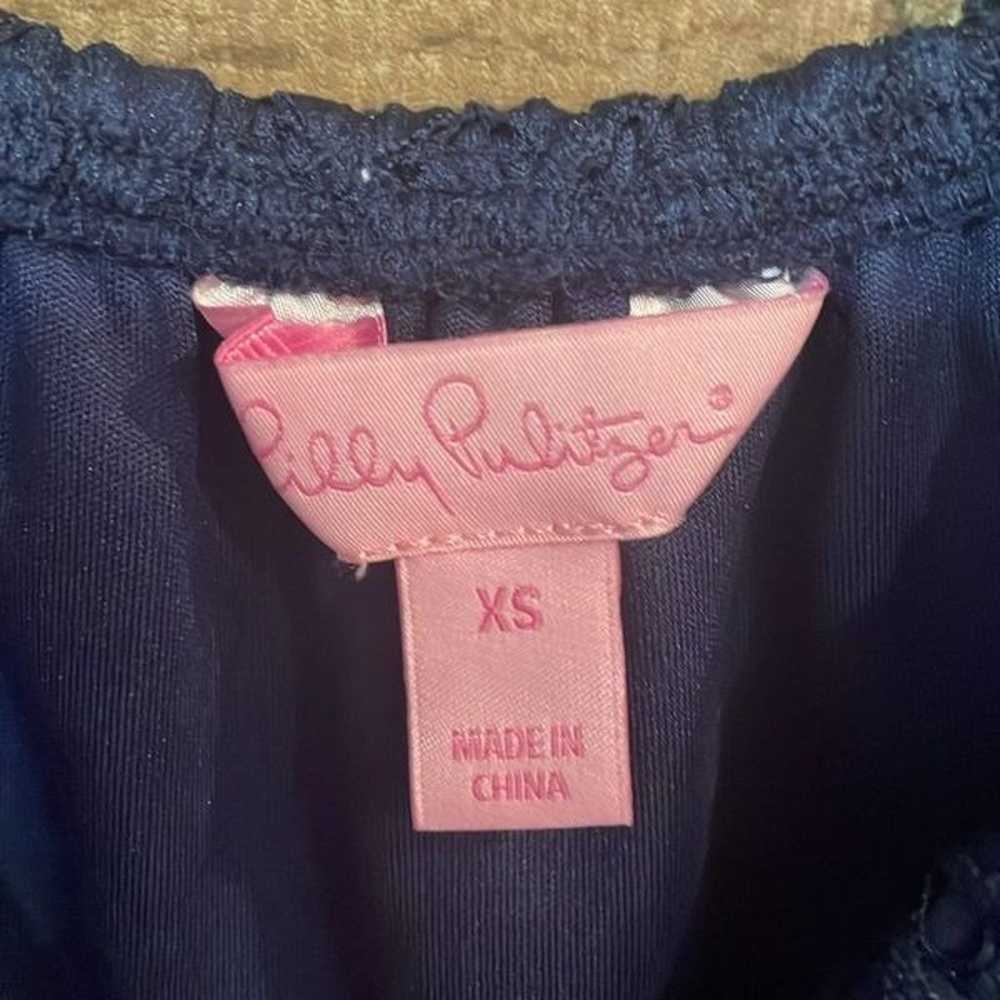 Lilly Pulitzer True Navy Scalloped Shell Lace Lan… - image 3