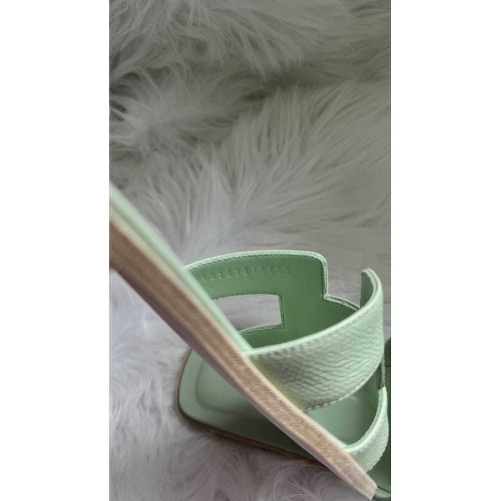 Hermès Oran leather sandal - image 9