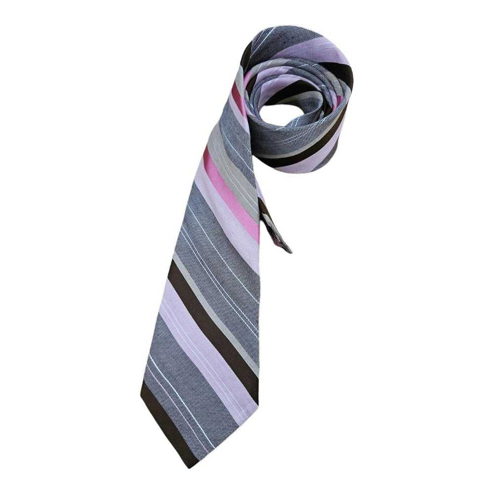 Ted Baker TED BAKER XL Striped Silk Blend Tie USA… - image 3