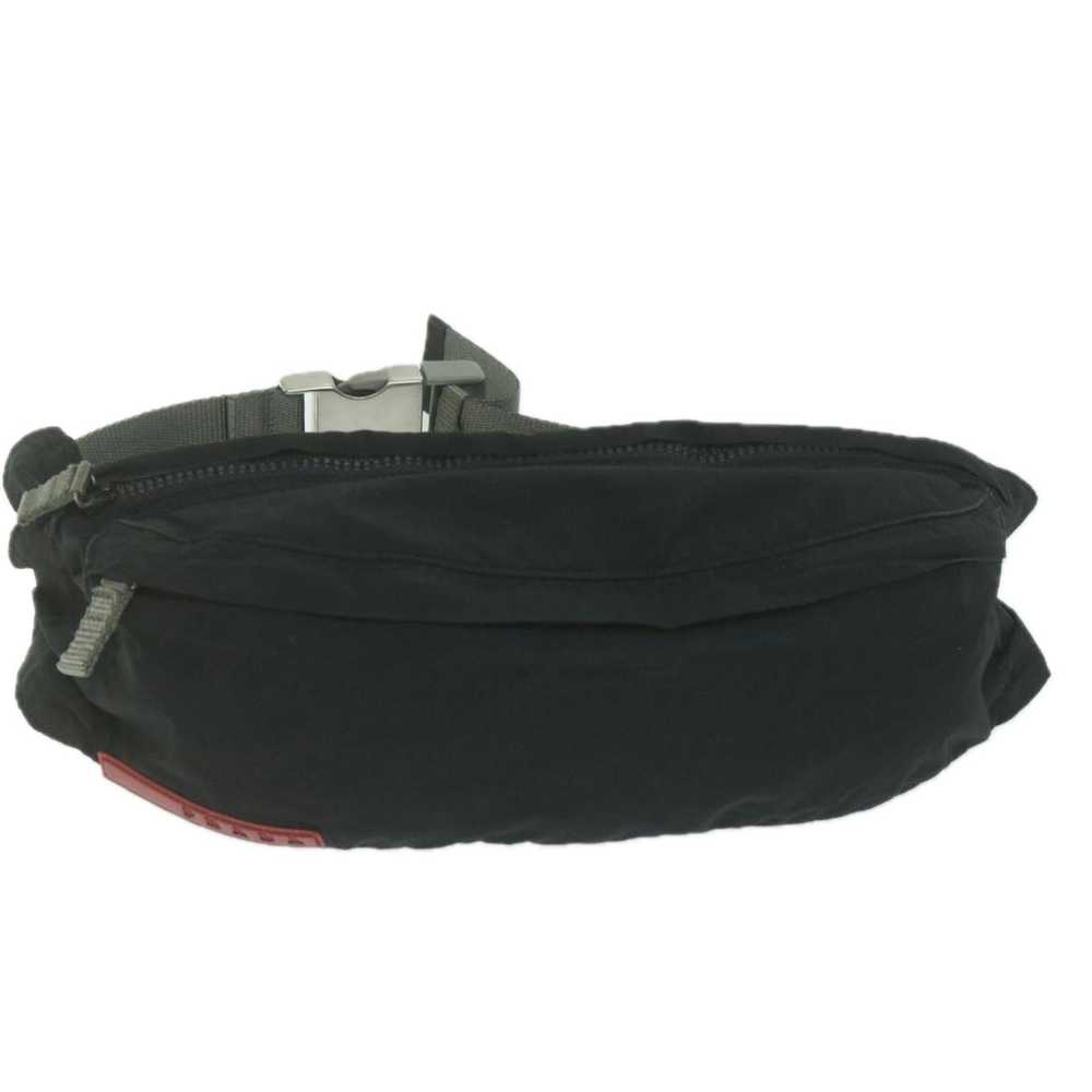 Prada PRADA PRADA Sports Waist bag Nylon Black Au… - image 2