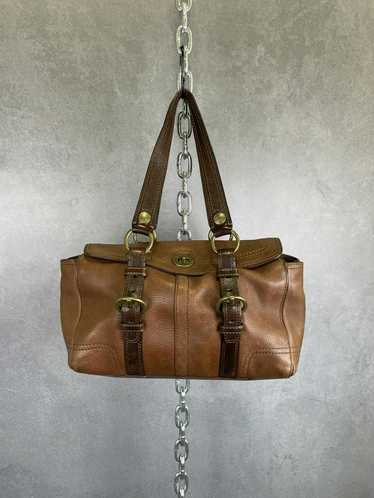 Coach Authentic brown pebbled leather Coach Chelse