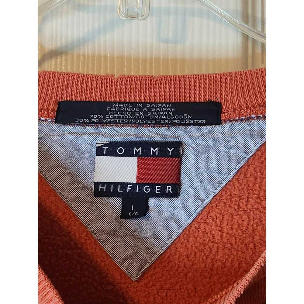 Tommy Hilfiger Vintage Tommy Hilfiger Orange Crew… - image 5