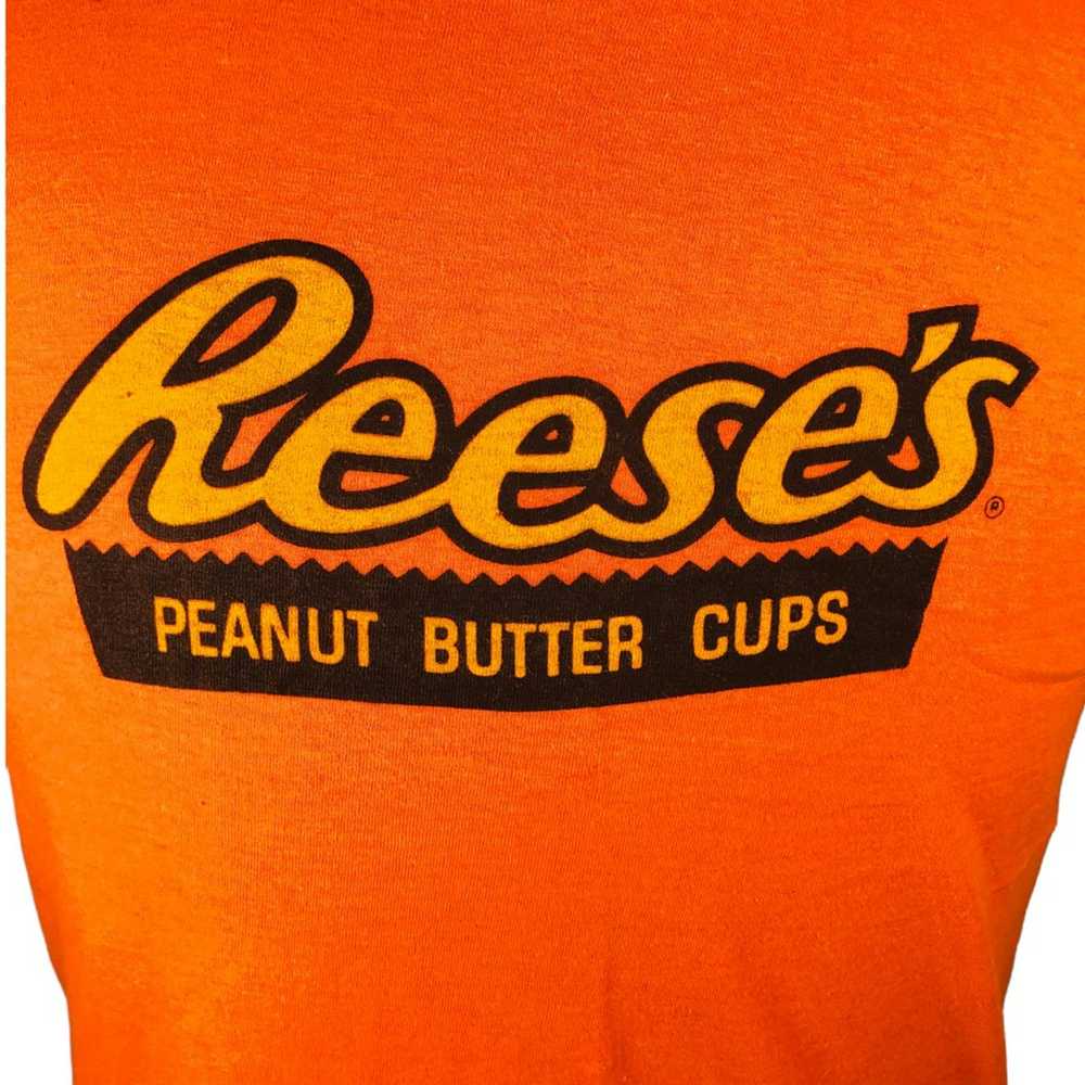 The Unbranded Brand Vintage Reeses T-Shirt Orange… - image 4