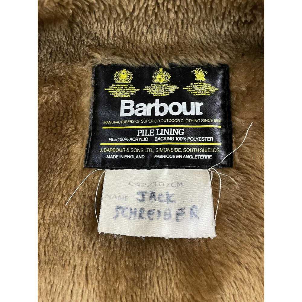 Barbour Vintage Barbour Fur Pile Lining Large Rem… - image 3